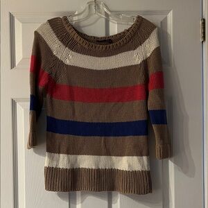 Mexx Brown Striped Crew Neck Sweater